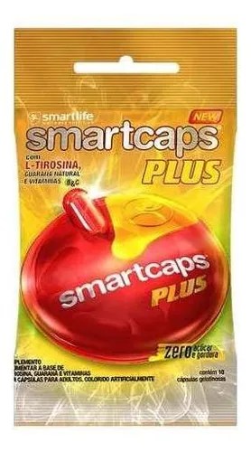 Cápsula energética, Smart Caps, 10 cápsulas, sabor sin sabor Smartlife
