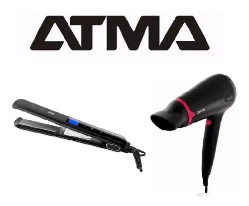 Kit Planchita Secador Pelo Atma (Pl8860N/Sp8964N) | Casa Radar