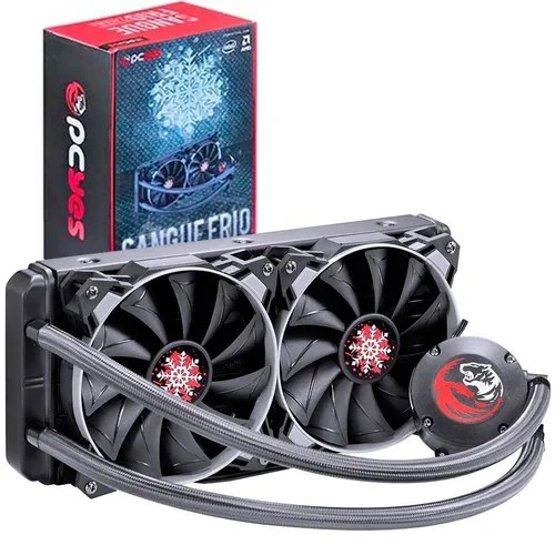 Water Cooler Sangue Frio Pc Yes Dual Fan 240 Mm Intel E Amd Parcelamento sem juros