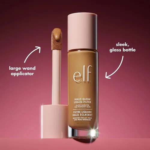 Elf Halo Glow Liquid Filter Iluminador 5 Medium Tan Warm Envío gratis