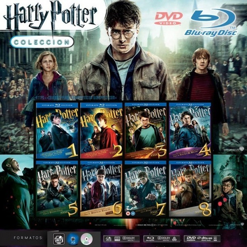 Harry Potter Saga Completa 8 Peliculas Dvd | Mercadolibre