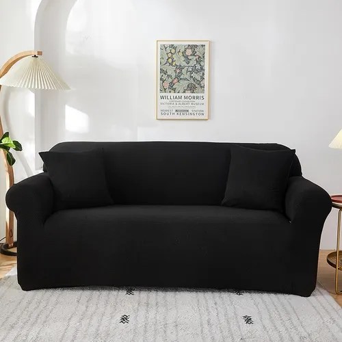 Cubre Sillón Adaptable Funda 4 Cuerpos Elasticada *& Color Negro Interestelar Cuotas sin interés