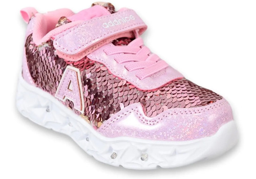 Zapatilla Addnice Starlight Bianca Lentejuelas Luces Nena | Envío Gratis