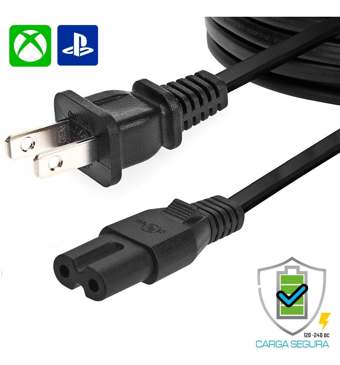 Cable De Poder Para Ps4 Ps3 Cable De Corriente Ps4 Ps3 Mercado Libre