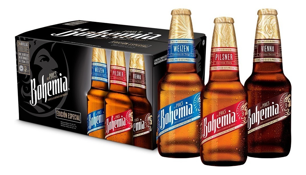 Cerveza Premium Bohemia Variety Pack 24 Botellas De 355 Ml C Mercado