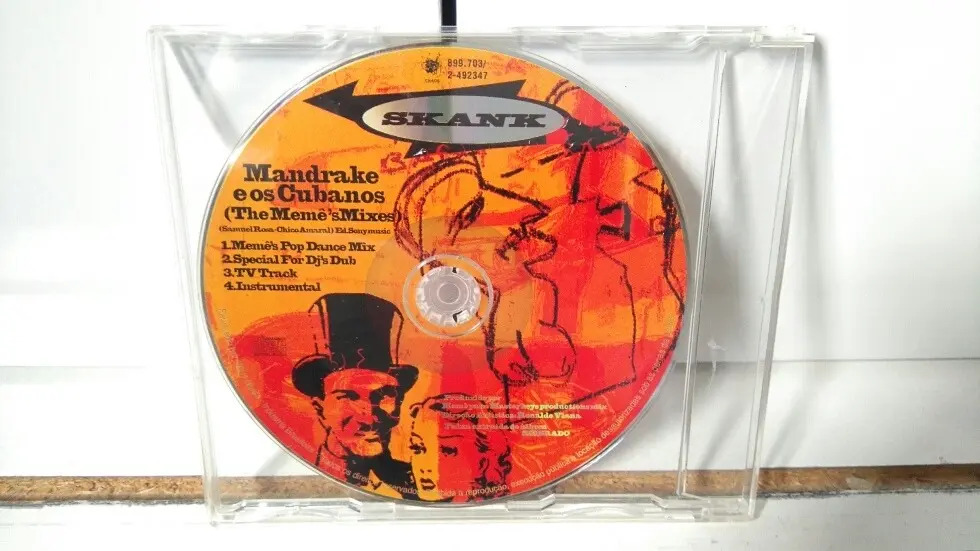 Cd Single Promo Skank Mandrake E Os Cubanos Meme's Remixes Mercado