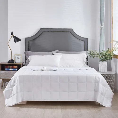 King Size Weighted Blanket By Homesmart 15lbs 88 X104 White Meses sin interés