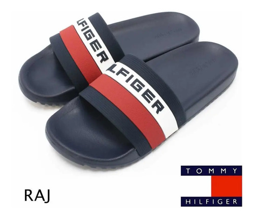 Ojotas Slides Tommy Hilfiger Hombres Originales Usa 9 Us | Envío Gratis
