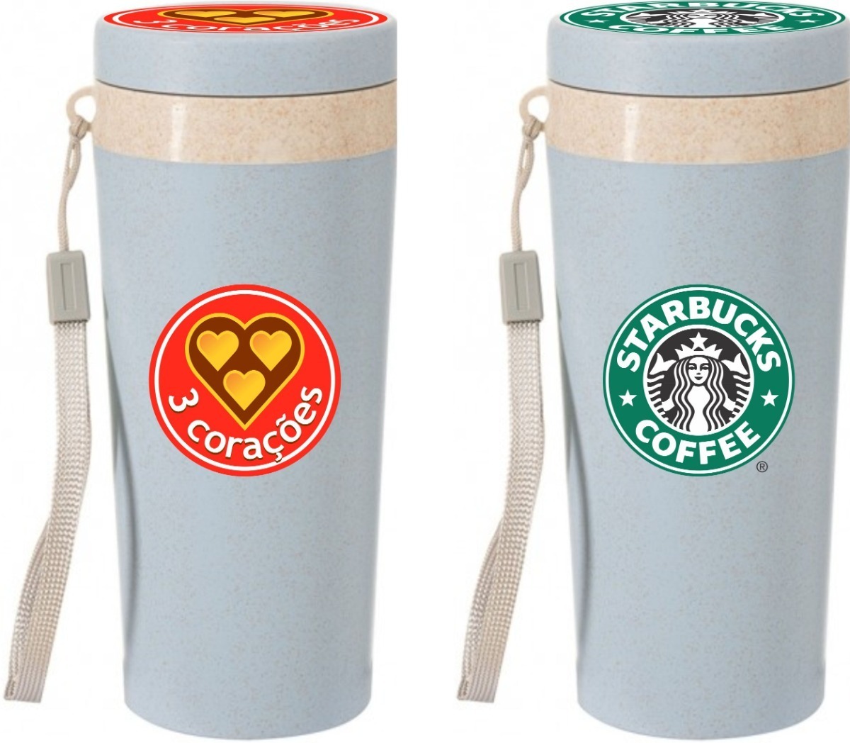 Copo Térmico Fibra De Bambu Personalizado 50 Unid