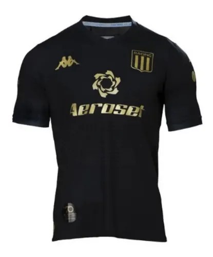 Camiseta Racing Alternativa 2020 Negra Regular Kappa Dxt | Dxtmania