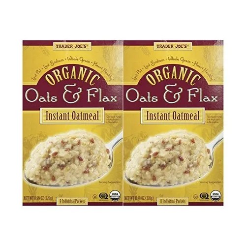 Trader Joe Avena Y Lino Orgánico Harina De Avena Instantánea Meses