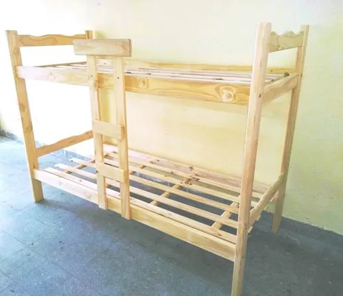 Cama Superpuesta Reforzada Pino Macizo | Paopino Camas
