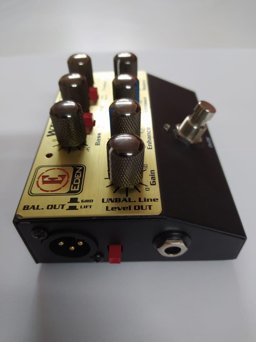 Pedal Eden Wtdi Pre Amp Bass Baixo C/fonte Original E Nota