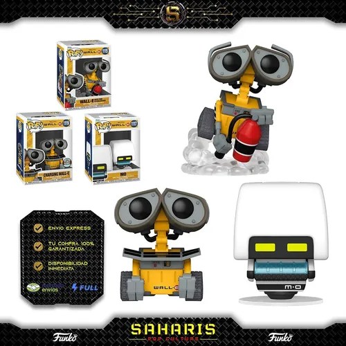 Funko 3 Pack Walle Fire Extinguisher, Mo & Charging Walle en venta en