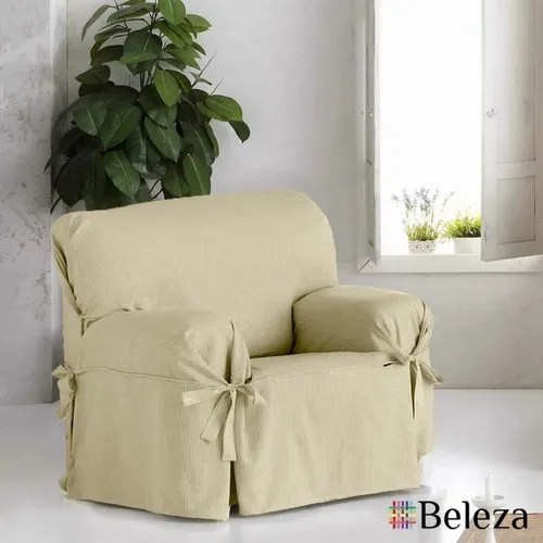 Funda De Sillon Tusor Lisa 1 Cuerpo Con Apoya Brazos