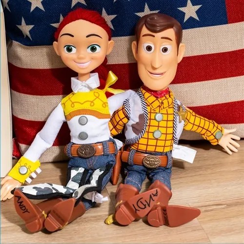 Kit Toy Story Boneco Woody E Jessie Tamanho Real Que Fala Frete grátis