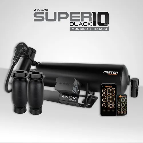Suspensión Aire Super Black 10m Neumatica Gol G1 A G4 Castor Cuotas