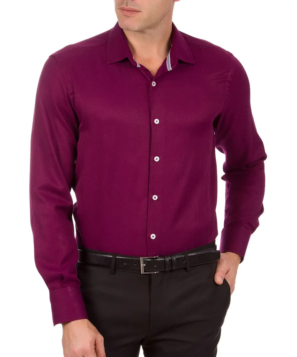 Camisa Social Masculina Vinho Lisa Colombo Mercado Livre