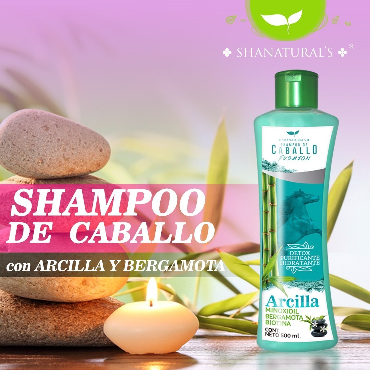 Shampoo Caballo Detox De Arcilla De Shanaturals MercadoLibre