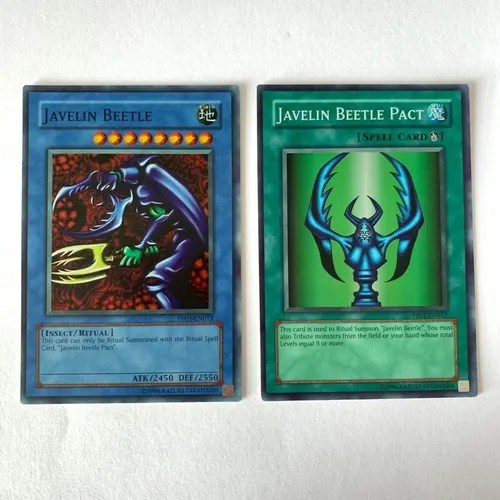 Yugioh Carta Super Raras Javelin Beetle Y Su Ritual Pact Pp0 Meses