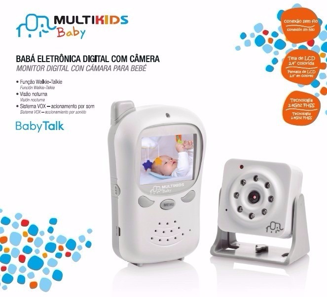 Babá Eletronica Digital Com Câmera Multikids Baby Bb126 Nf Mercado Livre