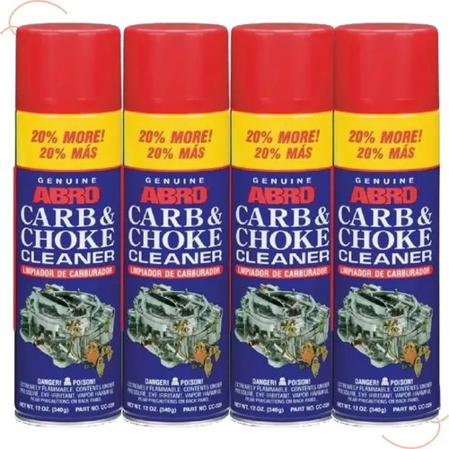 Abro Carb Choke Cleaner Descarbonizante Carburador 340g 4un