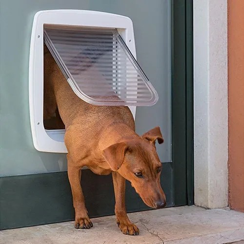 Puerta Ferplast Vaiven Perro / Gato Swing 11 Tunnel Blanca en venta en