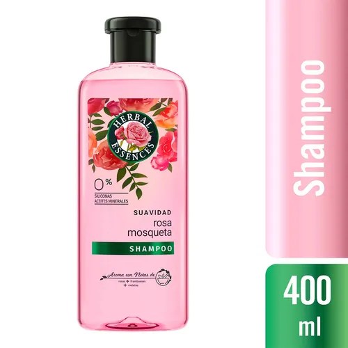 Shampoo Herbal Essences Suavidad Rosa Mosqueta 400 ml MercadoLibre