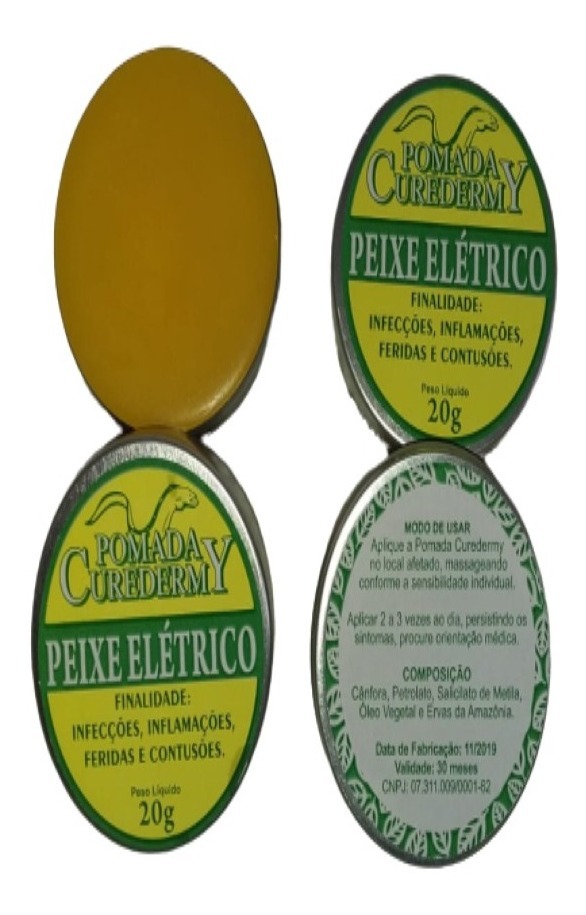 12 Pomada Banha De Peixe Elétrico Mercado Livre
