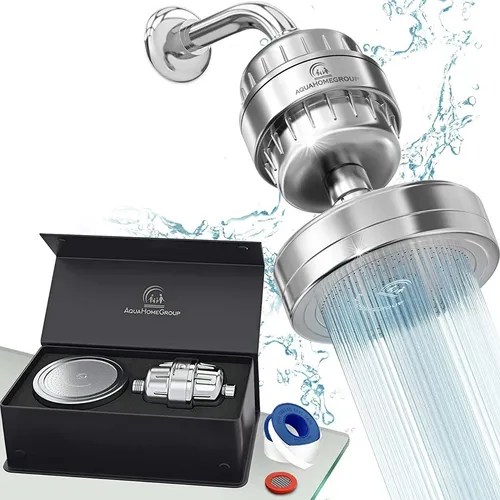 Regadera Aquahomegroup Filtered Shower Head Set 15 Stage Cuotas sin