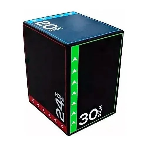 Cajón Crossfit Polimétrico Pro Espuma 3 Altura Evg Cuotas sin interés