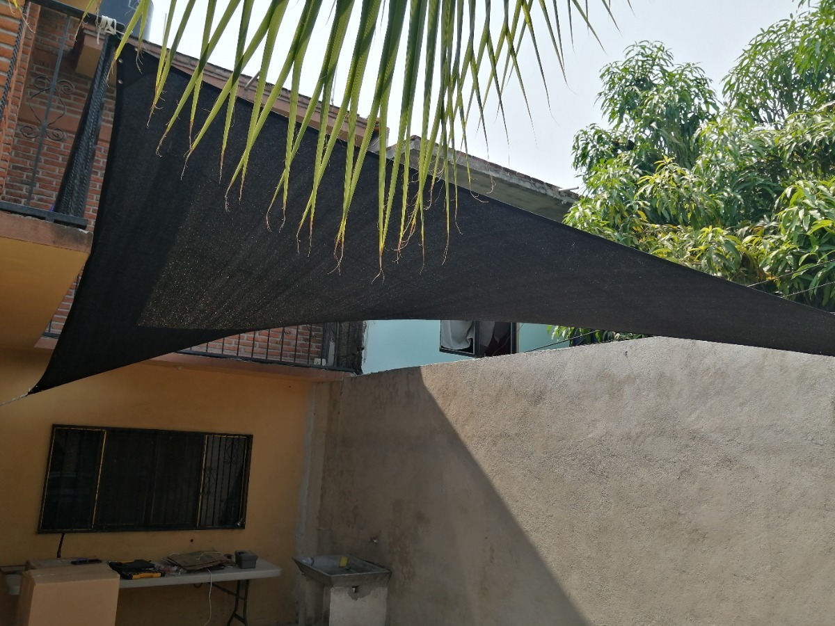 Malla Sombra Reforzada Lista Para Instalar 2.5x2.0 Negro R Envío gratis