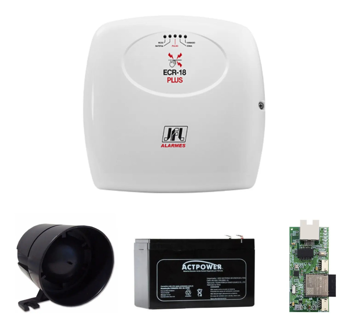 Kit Completo Cerca Eletrica Ecr 18 Plus Acesso Via Wifi Jfl Mercado Livre