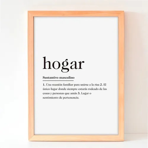 Cuadro Decorativo Frases En Español Definiciones 30x40 Cm