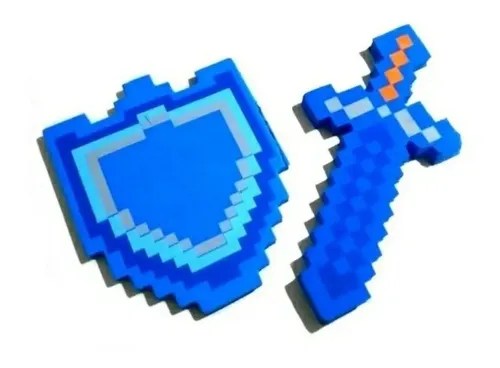 Espada + Escudo Goma Eva Minecraft Juguetes | Benifest