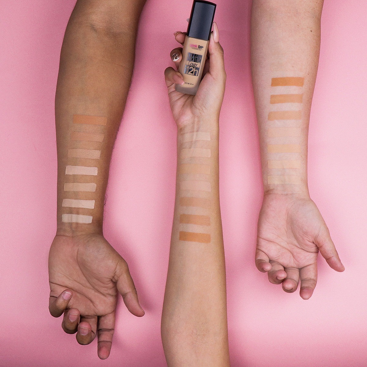 Base De Maquillaje Matte Cover 12 Horas Pink Up Original Mercado Libre