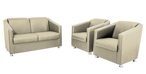 Conjunto Sofa E Poltronas Escritorio Recepcao Tilla Promocao Parcelamento Sem Juros