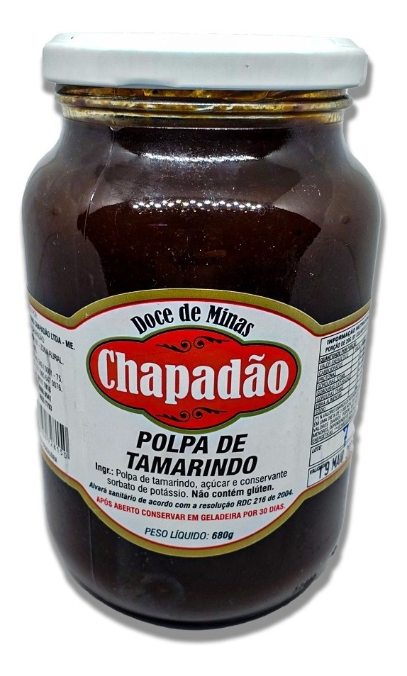 Polpa De Tamarindo Pura Chapadao. Prisão De Ventre 1 Vidro Mercado Livre