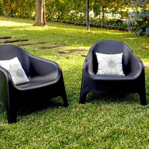 Combo 6 Sillones Skarpo Negro Mascardi Juego Jardin en venta en Lomas