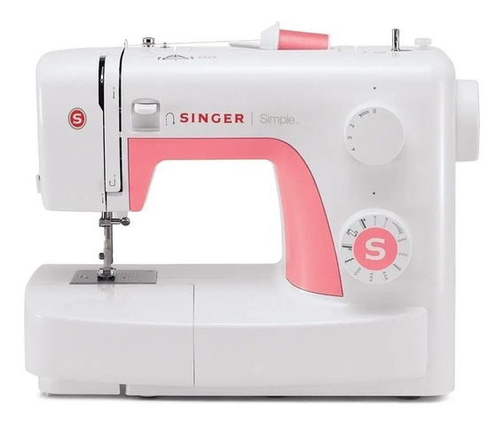 Máquina De Coser Recta Singer Simple 3210 Portable Blanca Y Rosa 110V - 120V | Envío Gratis
