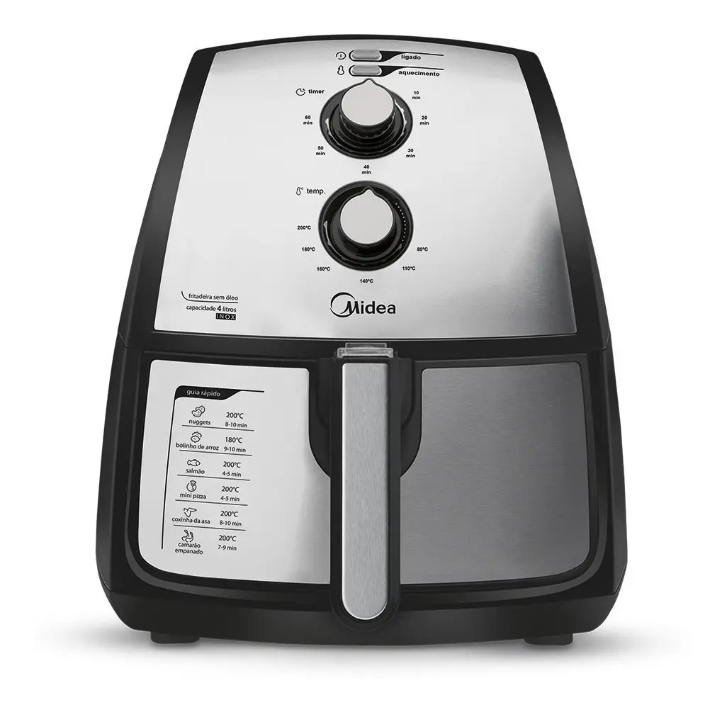 Fritadeira Sem Óleo Elétrica Midea Family Air Fryer 4 Litros Mercado