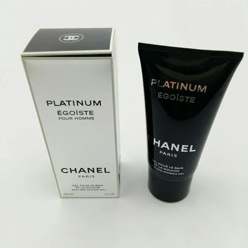 Caixa E Frasco Vazios De Shower Gel Chanel Platinum Égoiste MercadoLivre