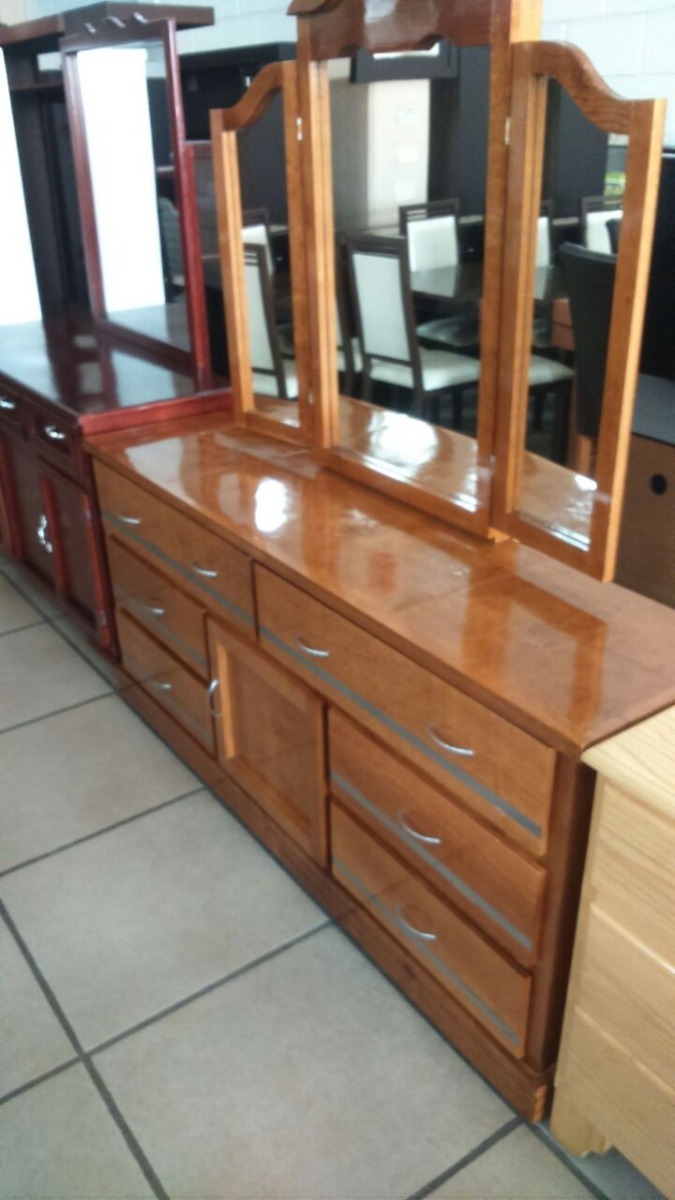 Amplio Tocador De Diseño Clásico Fabricado En Madera Mercado Libre