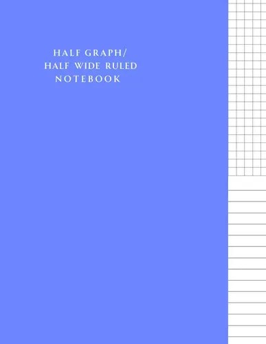 Libro: Half Graph Half Wide Lined Notebook | Half Graph Half | Meses