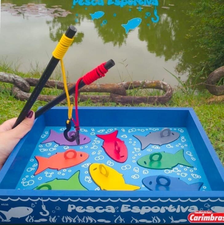 Jogo De Pescaria Esportiva Infantil Em Madeira Educativa Mercado Livre
