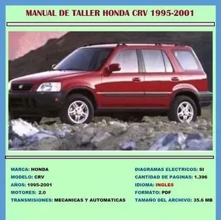 Manual De Taller Reparacion Diagramas Honda Crv 1995 2001 | MercadoLibre