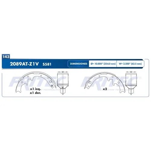 Balatas Traseras P/ Ford Ranger 93/94 2.3l L4 Gasolina | Envío gratis