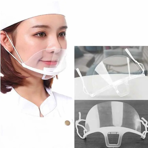 Barbijo Plástico Transparente Lavable Reutiliza Le Tapa Boca | Mercadolibre