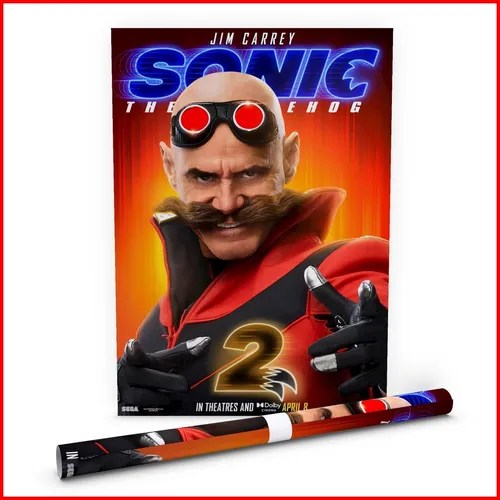 Poster Película Sonic 2 The Hedgehog 2002 8 40x60cm Meses sin