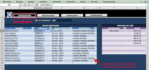 Plantilla Excel Para Control Vacaciones Y Asistencia